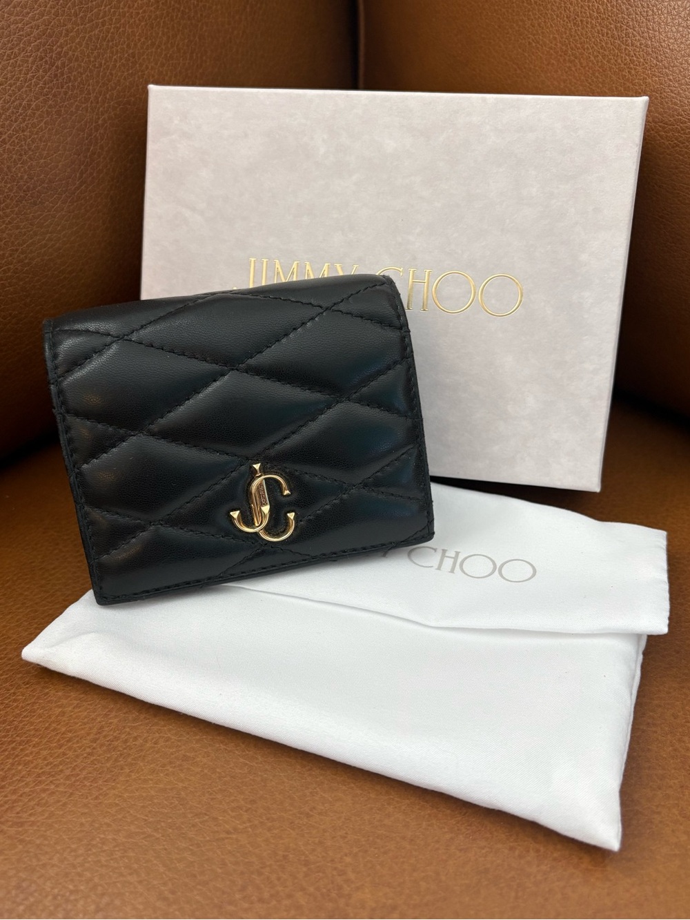 Jimmy Choo Quilted Leather Wallet